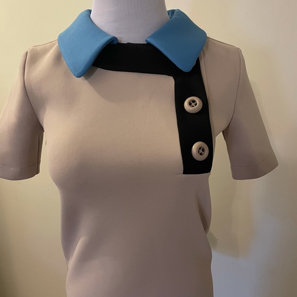 Gorgeous Prada color block collared top - Picture 10 of 16